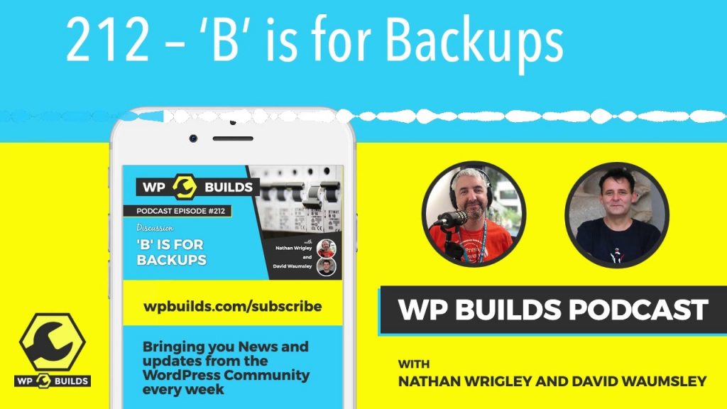 212 – ‘B’ is for Backups