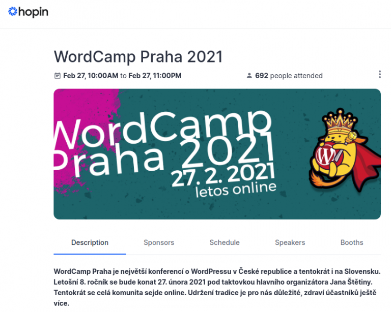 Making a great online conference experience at WordCamp Prague
