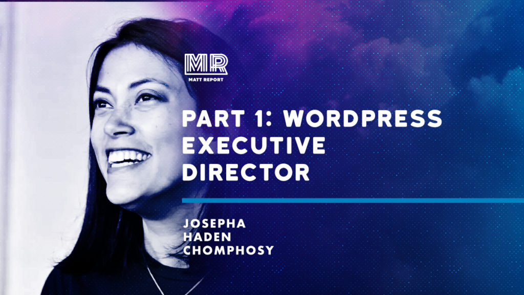 What does the WordPress Executive Director do?