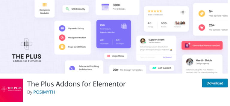 The Plus Addons for Elementor Wins Plugin Madness 2022