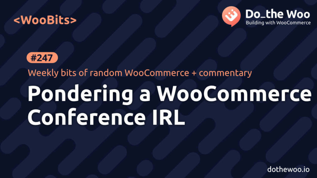 WooBits: Pondering a WooCommerce Conference IRL