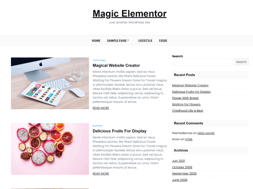 Magic Elementor