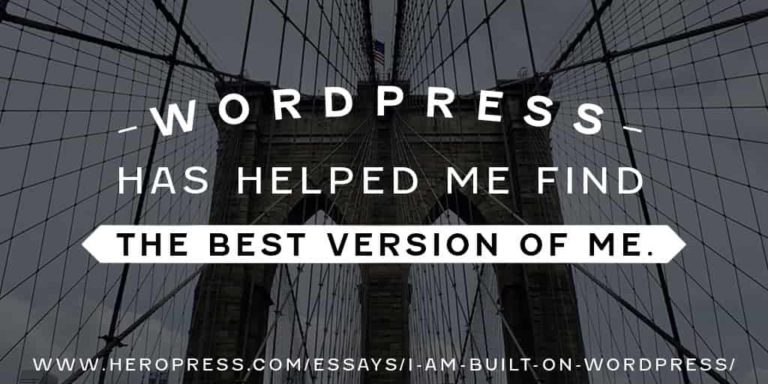 I am built on WordPress.