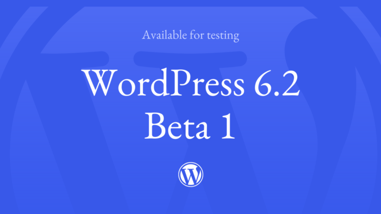 WordPress 6.2 Beta 1