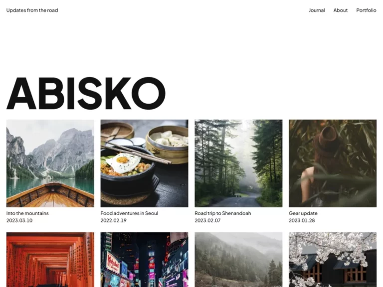 Anders Norén Releases Abisko, a New Free WordPress Theme with 30+ Block Patterns