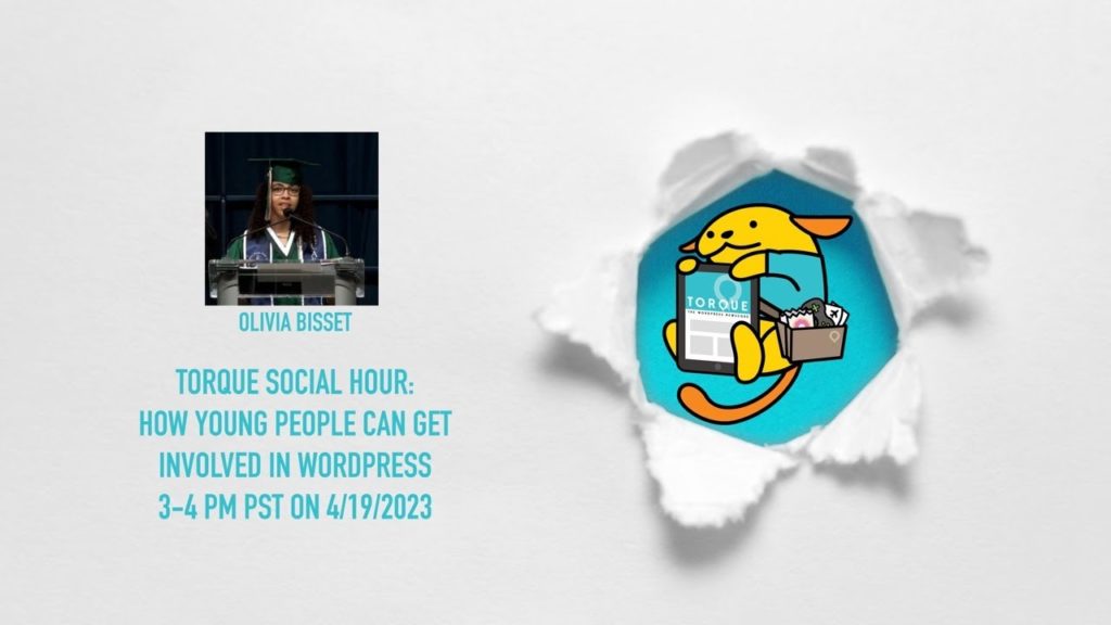 Torque Social Hour: How Young People Can Get Involved With WordPress