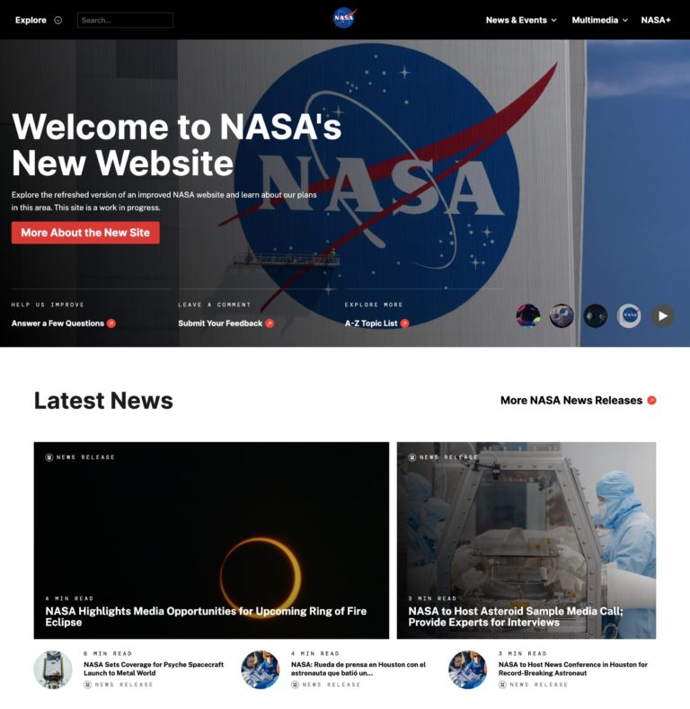 Why NASA Chose WordPress for Revamping Its Flagship Website