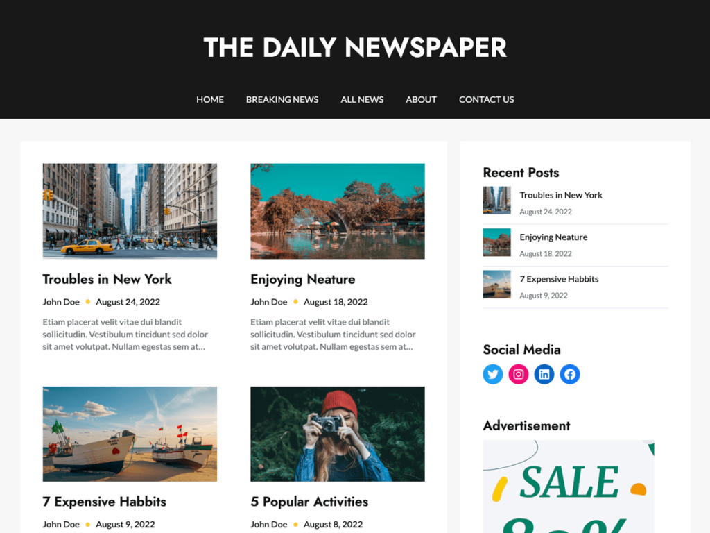 Newspaper Builder