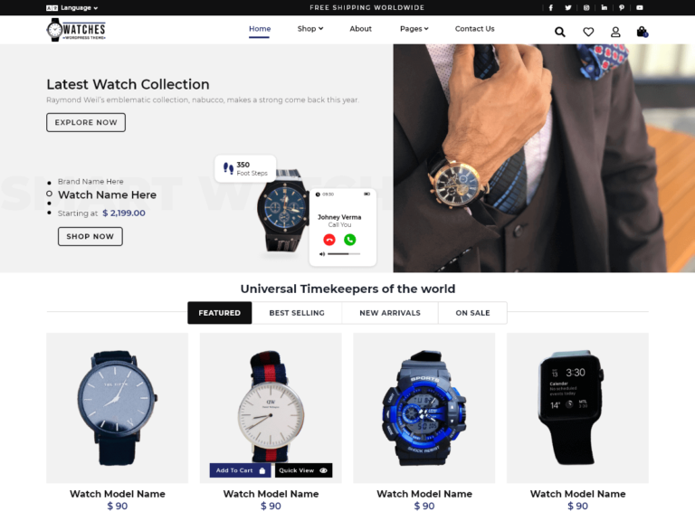 Ecommerce Watch Store