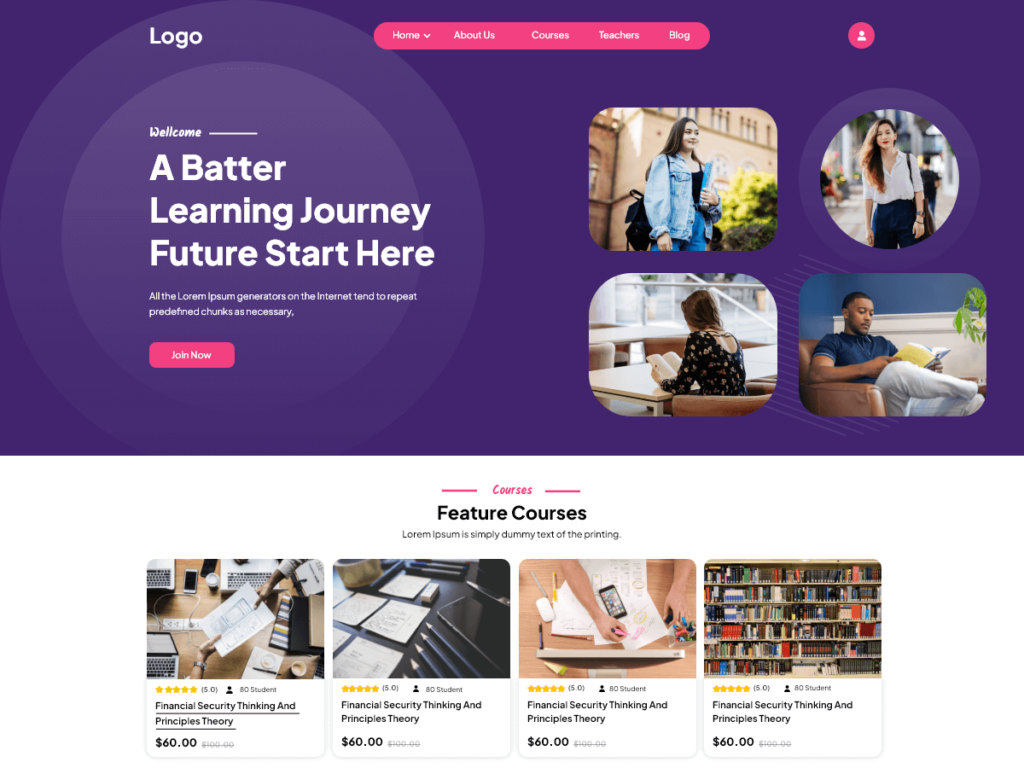 Educational Landing Page